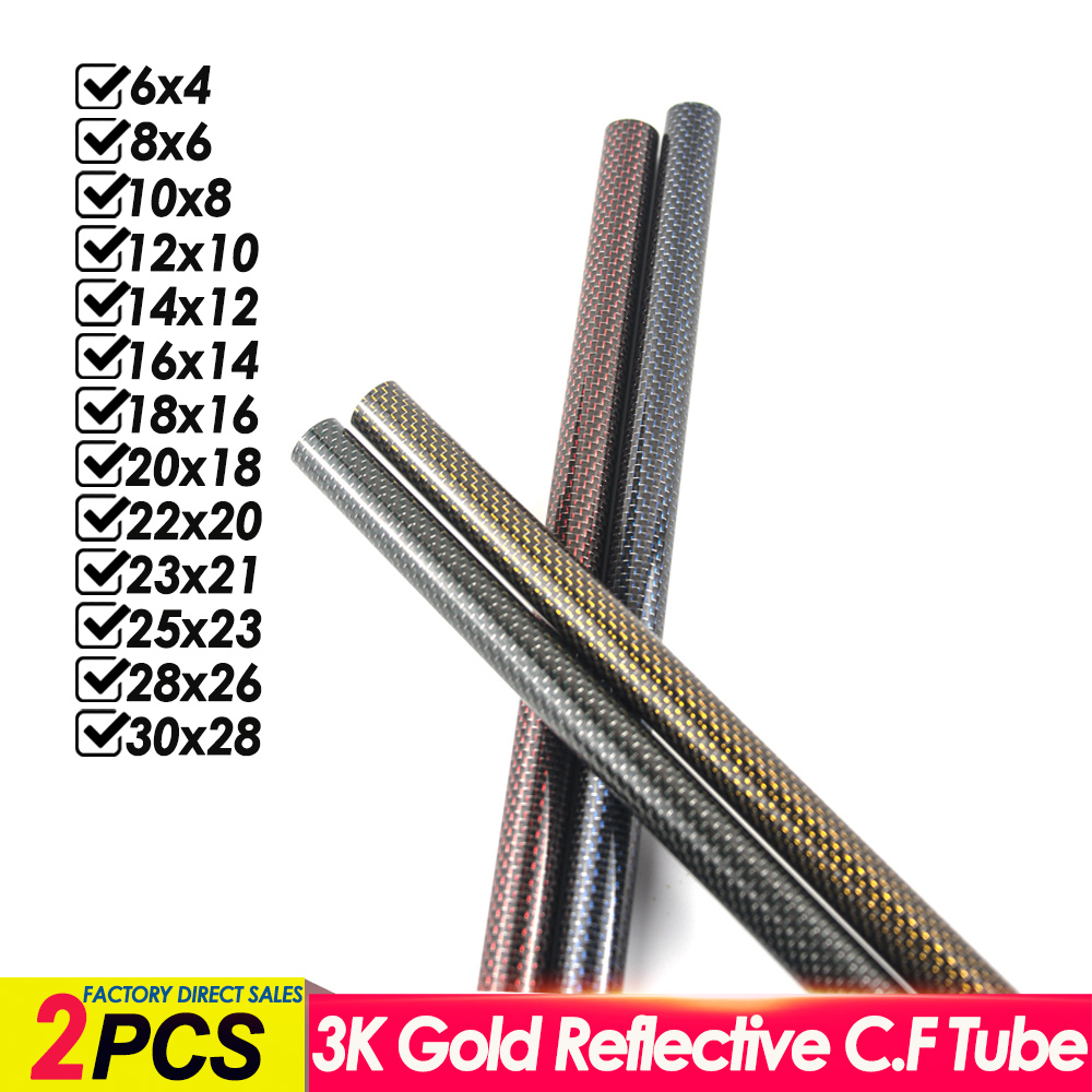 Rc Hobby Youtube - 2 Stück 3K Gold Reflektierende Kohlefaser