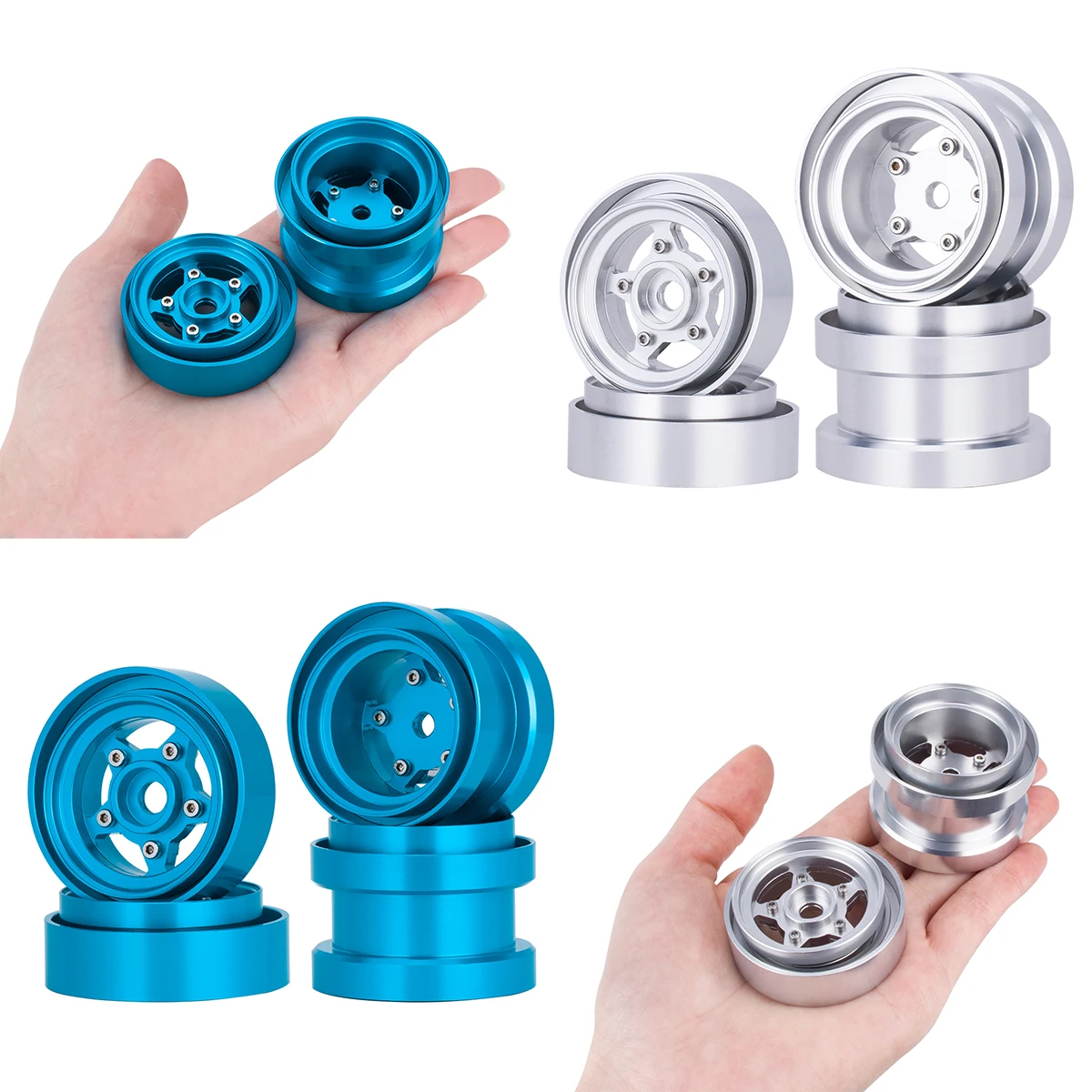 Rc Hobby Kit - Aluminium Beadlock Wheels für 1/10 RC