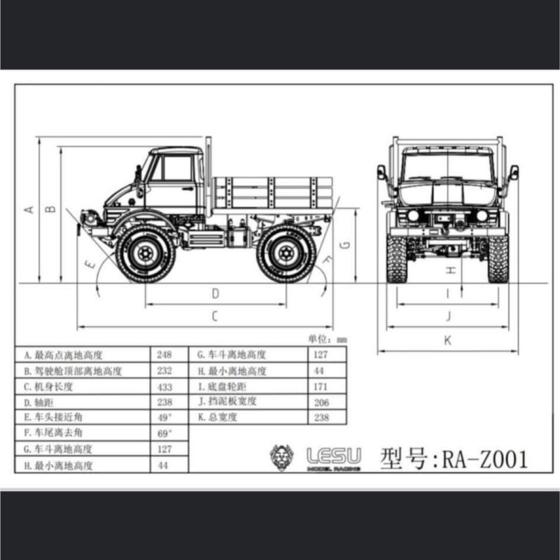 KIT 4*4 LESU UM406 RC Metall C – Rc Hobby Kit Bewertung und Preis